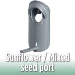 Natures Way Bird Products Deluxe Easy Clean Bird Feeder, Silver, 1.5-qt -Sunny Decor Shop 818086 PT5. AC SS1800 V1681739782