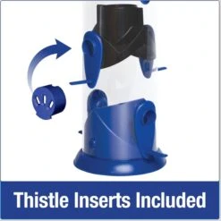 Natures Way Bird Products Wide Funnel Flip Top Bird Feeder, Blue, 2.8-qt -Sunny Decor Shop 818118 PT4. AC SS1800 V1681743314