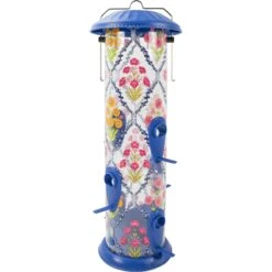 Natures Way Bird Products Garden Floral Easy Clean Bird Feeder, Blue, 2.8-qt -Sunny Decor Shop 818230 PT2. AC SS1800 V1681739805