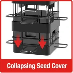 Natures Way Bird Products Squirrel Sheild Advantage Cage Bird Feeder, Black, 3.2-qt -Sunny Decor Shop 818318 PT4. AC SS1800 V1681743320