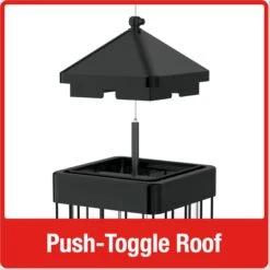 Natures Way Bird Products Squirrel Sheild Advantage Cage Bird Feeder, Black, 3.2-qt -Sunny Decor Shop 818318 PT6. AC SS1800 V1681743656