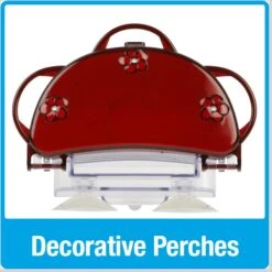 Natures Way Bird Products Window Hummingbird Feeder, Red, 7-oz -Sunny Decor Shop 818366 PT4. AC SS1800 V1681743672