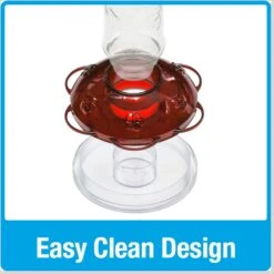 Natures Way Bird Products Gravity Hummingbird Feeder, Red, 15-oz -Sunny Decor Shop 818382 PT2. AC SS1800 V1681743661