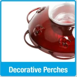 Natures Way Bird Products Gravity Hummingbird Feeder, Red, 15-oz -Sunny Decor Shop 818382 PT3. AC SS1800 V1681743667