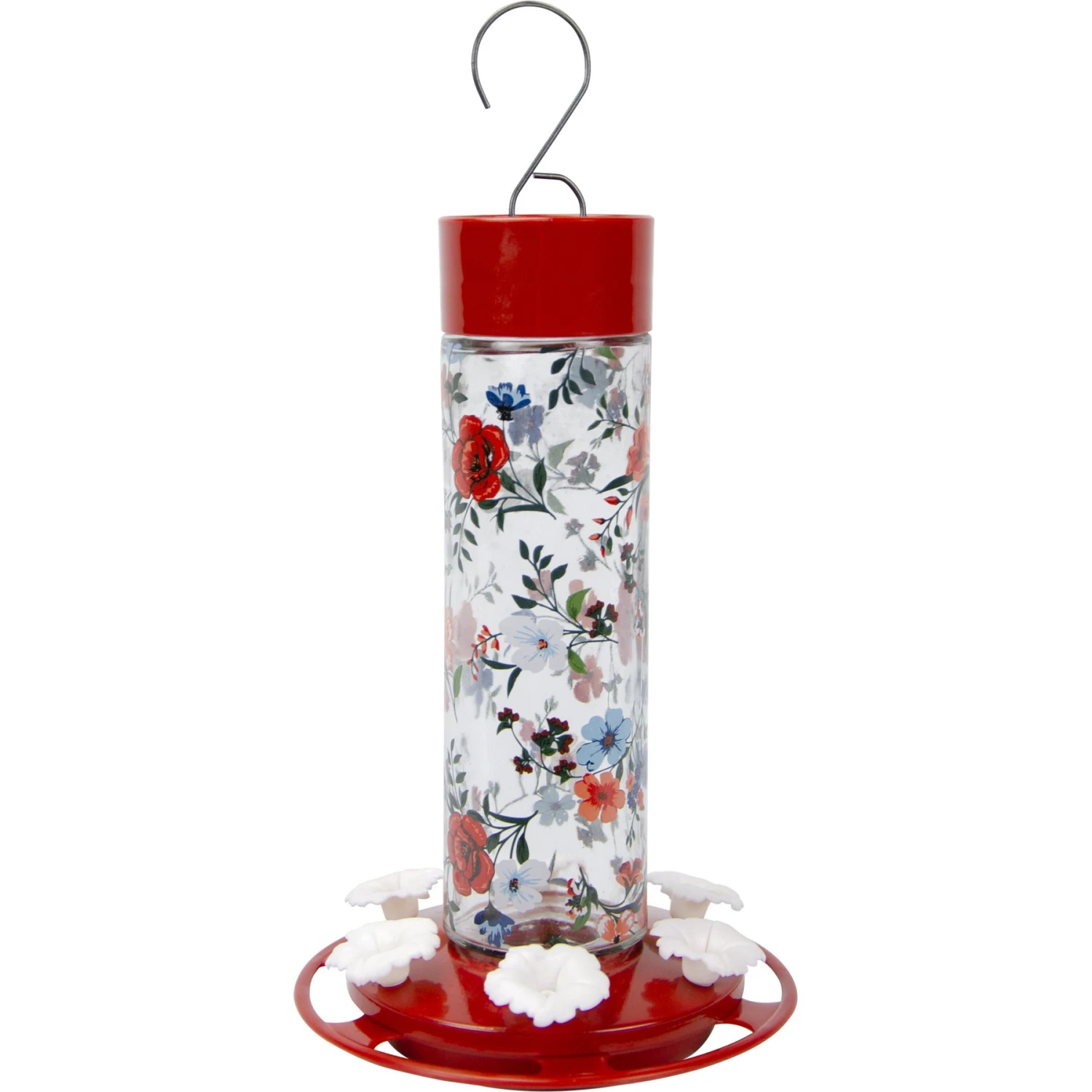 Natures Way Bird Products Vintage Blossom Decorative Glass Hummingbird Feeder, Red, 20-oz 3 Natures Way Bird Products Vintage Blossom Decorative Glass Hummingbird Feeder, Red, 20-oz