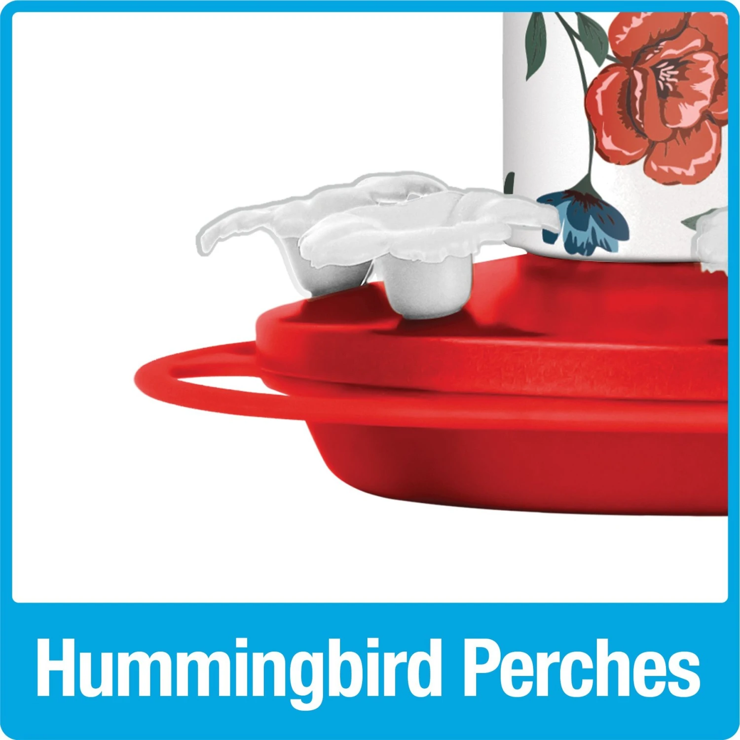 Natures Way Bird Products Vintage Blossom Decorative Glass Hummingbird Feeder, Red, 20-oz 9 Natures Way Bird Products Vintage Blossom Decorative Glass Hummingbird Feeder, Red, 20-oz - Image 7