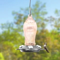 Natures Way Bird Products Artisan Gravity Hummingbird Feeder, Pink, 16-oz -Sunny Decor Shop 818494 PT1. AC SS1800 V1681501668