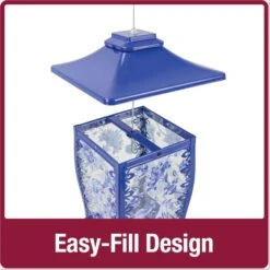 Natures Way Bird Products Paisley Sky Gazebo Bird Feeder, Blue, 3.7-qt -Sunny Decor Shop 818686 PT3. AC SS1800 V1681742908