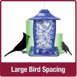 Natures Way Bird Products Paisley Sky Gazebo Bird Feeder, Blue, 3.7-qt -Sunny Decor Shop 818686 PT4. AC SS1800 V1681742909