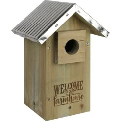 Natures Way Bird Products Rustic Weatherd Bluebird House, Brown