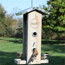 Natures Way Bird Products Rustic Weathered Vertical Hopper Bird Feeder, Brown, 1.5-qt -Sunny Decor Shop 818750 PT1. AC SS1800 V1681739787