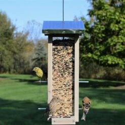 Natures Way Bird Products Rustic Weathered Vertical Hopper Bird Feeder, Brown, 1.5-qt -Sunny Decor Shop 818750 PT2. AC SS1800 V1681739810