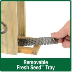 Natures Way Bird Products Rustic Weathered Vertical Hopper Bird Feeder, Brown, 1.5-qt -Sunny Decor Shop 818750 PT4. AC SS1800 V1681742819