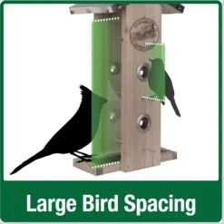 Natures Way Bird Products Rustic Weathered Vertical Hopper Bird Feeder, Brown, 1.5-qt -Sunny Decor Shop 818750 PT5. AC SS1800 V1681742818