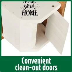 Natures Way Bird Products Farmhouse Wren Bird House, White -Sunny Decor Shop 818782 PT2. AC SS1800 V1681509700