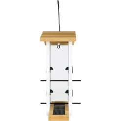 Natures Way Bird Products Farmhouse Vertical Hopper Bird Feeder, White, 1.5-qt -Sunny Decor Shop 818814 PT3. AC SS1800 V1681509644