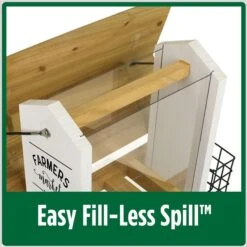 Natures Way Bird Products Farmhouse Hopper Bird Feeder, White, 3.1-qt -Sunny Decor Shop 818830 PT5. AC SS1800 V1681742796