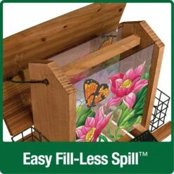 Natures Way Bird Products Stained Glass Hopper Bird Feeder, Multiple Colors, 3.1-qt -Sunny Decor Shop 818846 PT2. AC SS1800 V1681509566