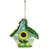 Red Carpet Studios Sunflower Bird House, Green & Yellow, 8-in -Sunny Decor Shop 824078 MAIN. AC SS1800 V1681415587