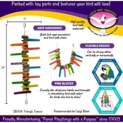 Super Bird Creations Triangle Teasers Bird Toy 13 Super Bird Creations Triangle Teasers Bird Toy -Sunny Decor Shop 864758 PT2. AC SS1800 V1687882666
