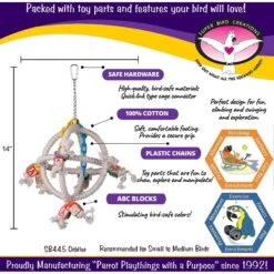 Super Bird Creations Orbiter Bird Toy -Sunny Decor Shop 864806 PT2. AC SS1800 V1687887331