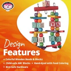Super Bird Creations Katy's ABCs Jr. Bird Toy 19 Super Bird Creations Katy's ABCs Jr. Bird Toy -Sunny Decor Shop 864822 PT8. AC SS1800 V1687890206