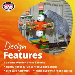 Super Bird Creations Willy Nilly Bird Toy -Sunny Decor Shop 864854 PT8. AC SS1800 V1687891482