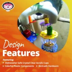 Super Bird Creations 4 Way Forager Bird Toy 19 Super Bird Creations 4 Way Forager Bird Toy -Sunny Decor Shop 864902 PT8. AC SS1800 V1687891418