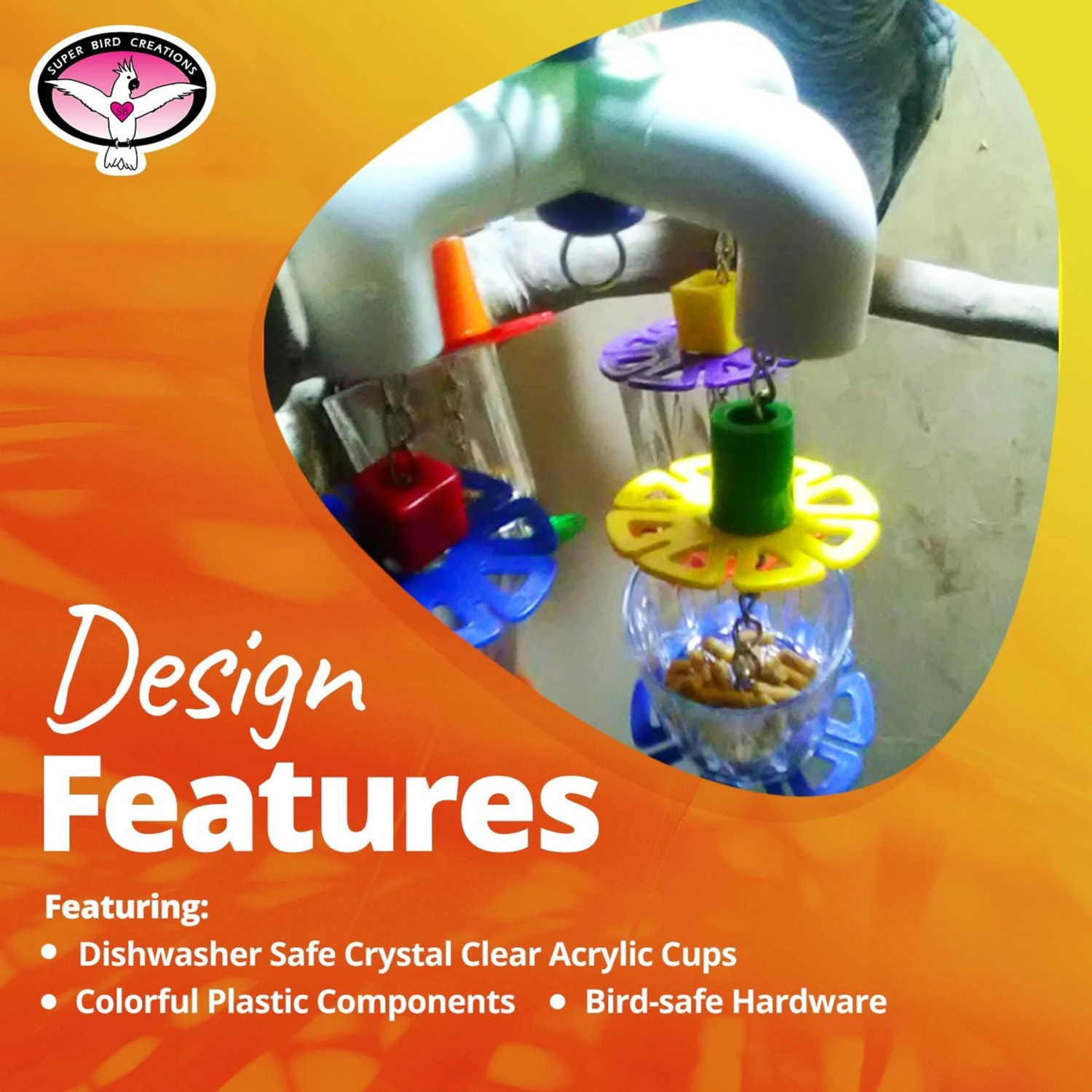 Super Bird Creations 4 Way Forager Bird Toy 11 Super Bird Creations 4 Way Forager Bird Toy - Image 9