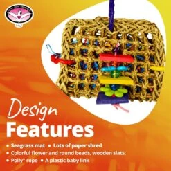 Super Bird Creations Mini Foraging Pouch Bird Toy -Sunny Decor Shop 864950 PT8. AC SS1800 V1687880240