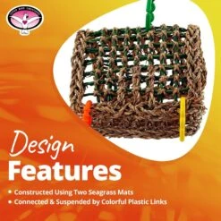 Super Bird Creations Seagrass Tent Bird Toy 19 Super Bird Creations Seagrass Tent Bird Toy -Sunny Decor Shop 865014 PT8. AC SS1800 V1687880297