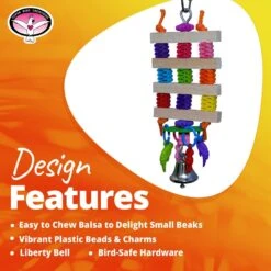 Super Bird Creations Balsa Bling Bird Toy -Sunny Decor Shop 865030 PT8. AC SS1800 V1687892984