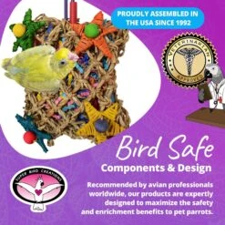 Super Bird Creations Pickin' Pocket Bird Toy -Sunny Decor Shop 865062 PT7. AC SS1800 V1687881383