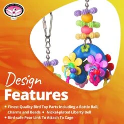 Super Bird Creations Flower Power Bird Toy 19 Super Bird Creations Flower Power Bird Toy -Sunny Decor Shop 865094 PT8. AC SS1800 V1687891422