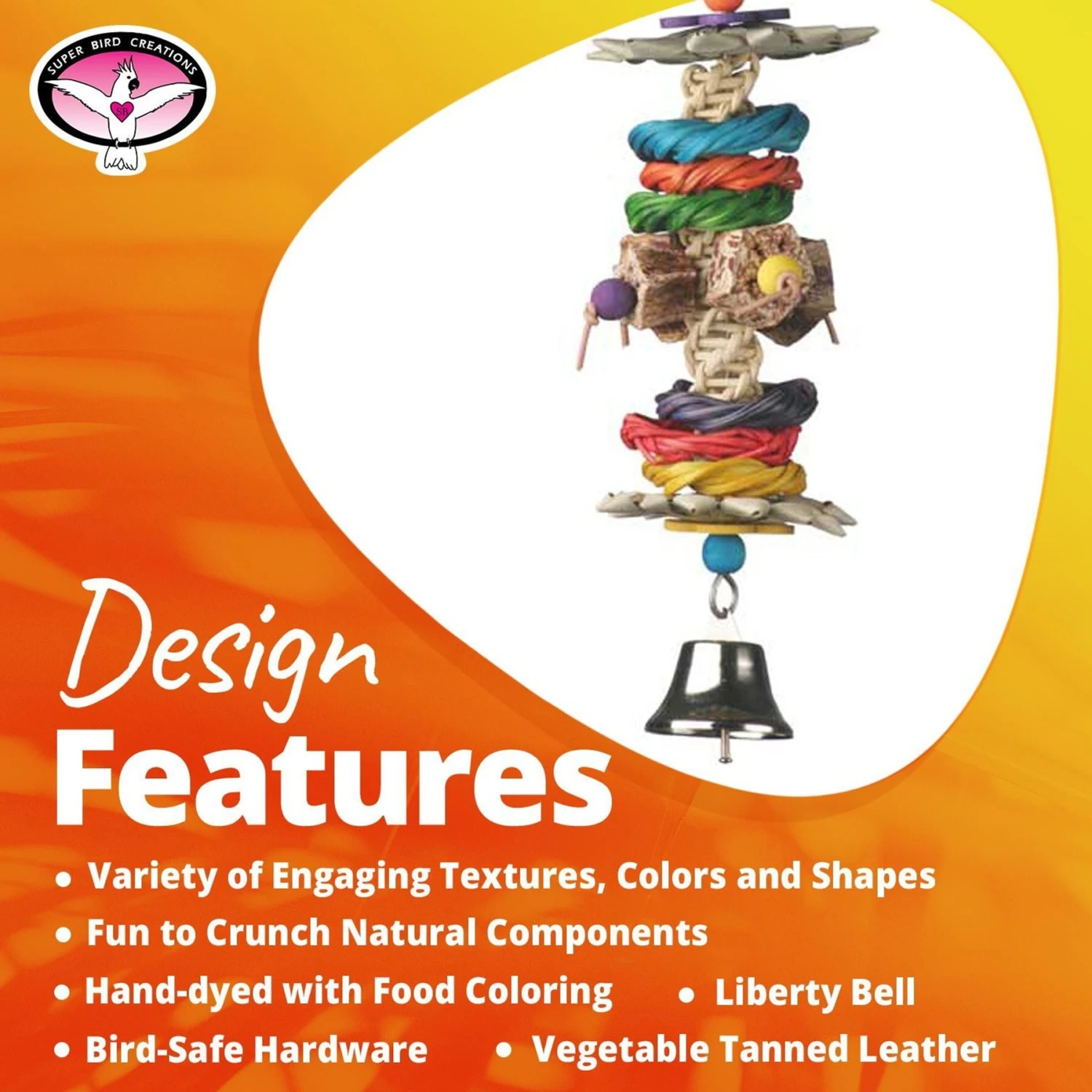 Super Bird Creations Jungle Stick Bird Toy 10 Super Bird Creations Jungle Stick Bird Toy - Image 8