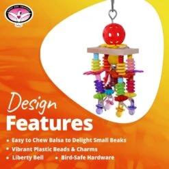 Super Bird Creations Balsa Springs Bird Toy -Sunny Decor Shop 865174 PT8. AC SS1800 V1687883153