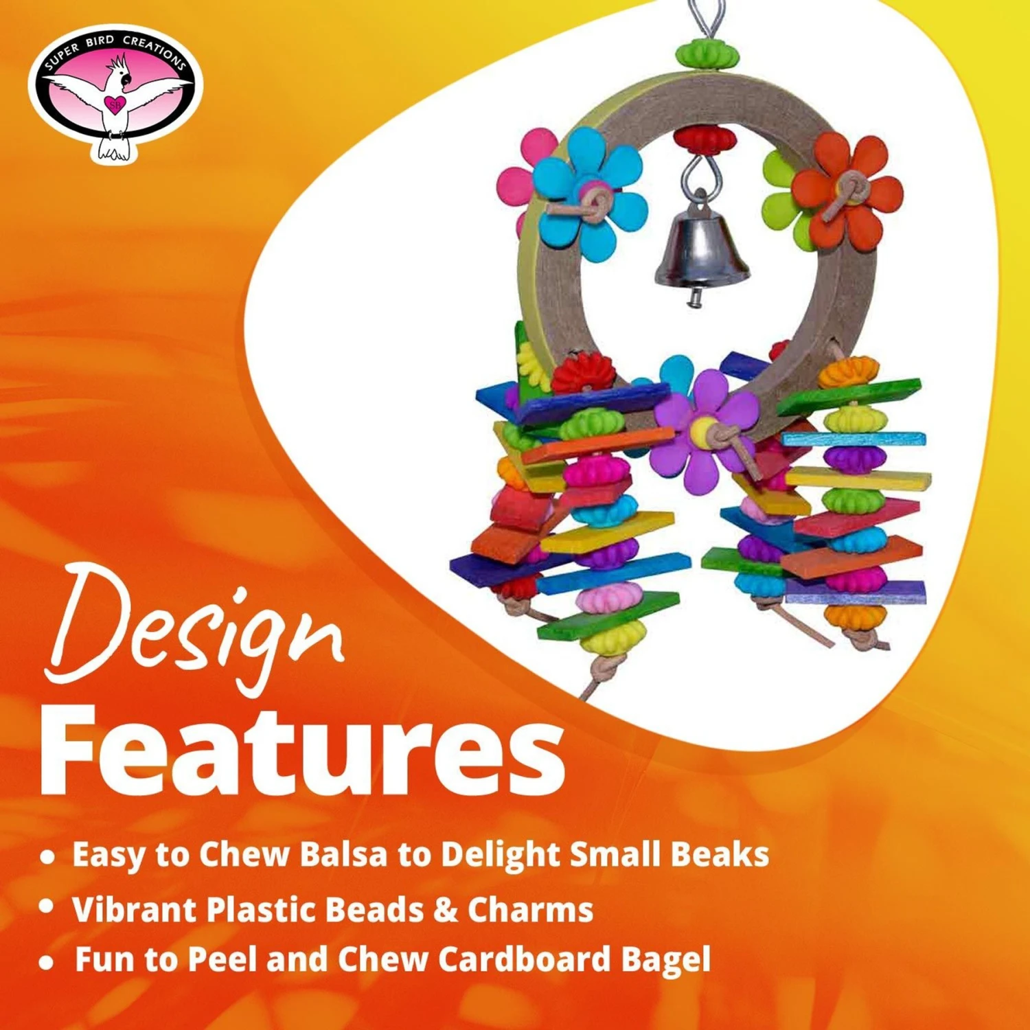 Super Bird Creations Balsa Garden Bird Toy 9 Super Bird Creations Balsa Garden Bird Toy - Image 7