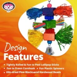 Super Bird Creations Preen & Spin Bird Toy -Sunny Decor Shop 865254 PT8. AC SS1800 V1687890668