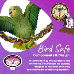 Super Bird Creations Rainbow Rope Bridge Bird Toy -Sunny Decor Shop 865270 PT7. AC SS1800 V1687887332