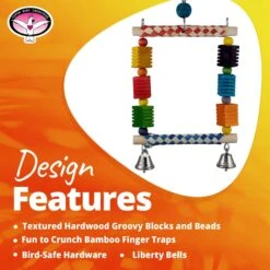 Super Bird Creations Groovin' Swing Bird Toy -Sunny Decor Shop 865350 PT8. AC SS1800 V1687883154