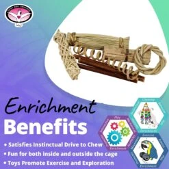 Super Bird Creations Natural Crunchies Bird Toy, 8 Count -Sunny Decor Shop 865430 PT4. AC SS1800 V1687891421