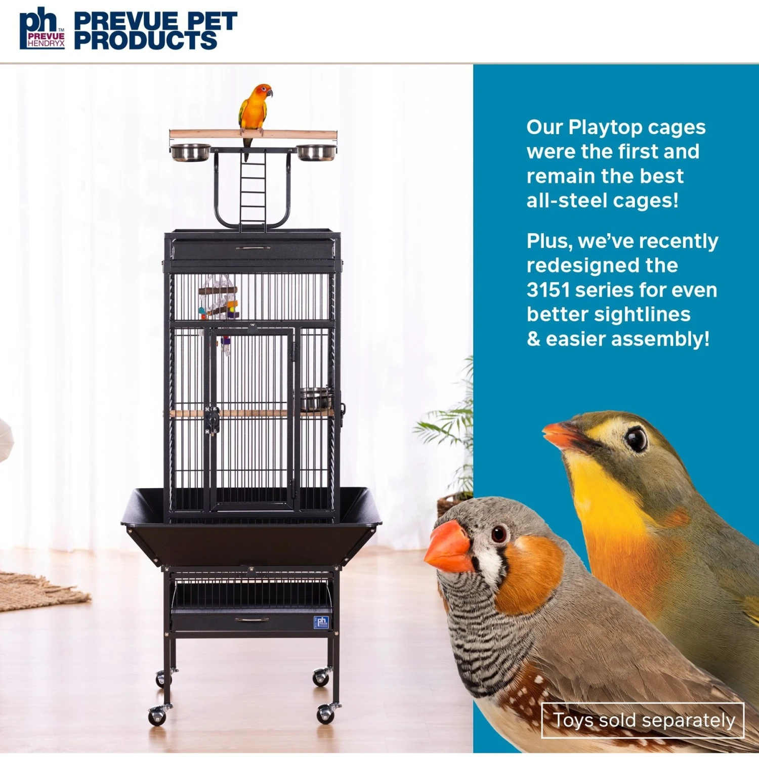 Prevue Pet Products Small Select Parrot Cage 4 Prevue Pet Products Small Select Parrot Cage - Image 2
