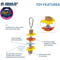 Prevue Pet Products Playfuls Kauai Totem Bird Toy, Multicolor -Sunny Decor Shop 905558 PT2. AC SS1800 V1689367279
