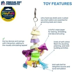 Prevue Pet Products Playfuls Cookies & Knots Bird Toy, Multicolor -Sunny Decor Shop 905606 PT2. AC SS1800 V1689363660