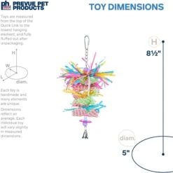 Prevue Pet Products Playfuls Miami Frost Bird Toy, Multicolor -Sunny Decor Shop 905622 PT1. AC SS1800 V1689367286