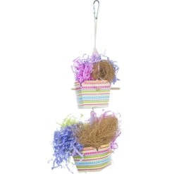 Prevue Pet Products Playfuls Baskets Of Bounty Bird Toy, Multicolor