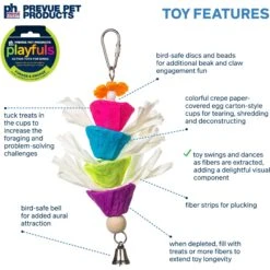 Prevue Pet Products Playfuls Raincatcher Bird Toy, Multicolor -Sunny Decor Shop 905670 PT2. AC SS1800 V1689367325