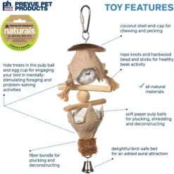 Prevue Pet Products Naturals Duchess Bird Toy, Natural 11 Prevue Pet Products Naturals Duchess Bird Toy, Natural -Sunny Decor Shop 905718 PT2. AC SS1800 V1689363646