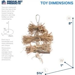 Prevue Pet Products Naturals Woodland Harvest Bird Toy, Natural 10 Prevue Pet Products Naturals Woodland Harvest Bird Toy, Natural -Sunny Decor Shop 905750 PT1. AC SS1800 V1689365251