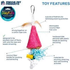 Prevue Pet Products Playfuls Firecracker Bird Toy, Multicolor 11 Prevue Pet Products Playfuls Firecracker Bird Toy, Multicolor -Sunny Decor Shop 905798 PT2. AC SS1800 V1689366197